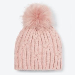 Express Cable Knit Pom Beanie